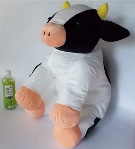 くったり牛さん でかBIG ぬいぐるみ 55cm ぎゅうのすけ 牛乳 特大 100サイズ 送料710円 残2