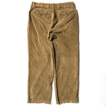 00's Jクルー J.CREW ノータック 太畝 コーデュロイパンツ (33/30) 茶系 00年代 旧タグ オールド_画像3