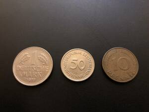 ３枚セット　ドイツ　通貨　硬貨　マルク　ペニッヒ　外国
