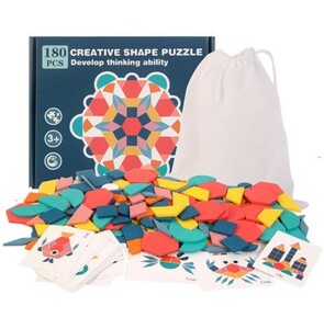 A0095 : ★人気商品★ モンテッソーリ 子供 木製 3D ジグソーパズル ボード 赤ちゃん 教育 学習 おもちゃ 幾何学的 形状 パズル　おもちゃ