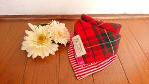 yo... many time . what sheets even in case of being ...(^-^) hand made reversible double gauze baby's bib No.570