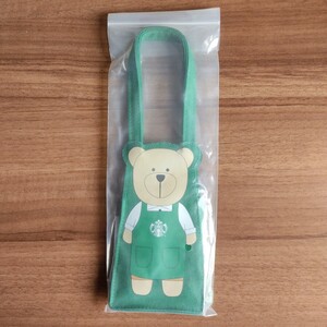 台湾限定 スターバックス ベアリスタドリンク ホルダー 緑 正規品