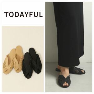 todayful Flat sandals rough .a sliding sandals 36 20210201