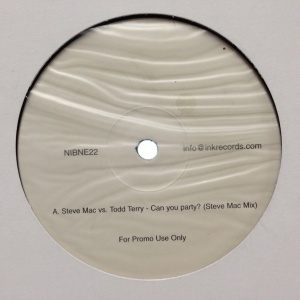12inchレコード STEVE MAC vs. TODD TERRY / CAN YOU PARTY?