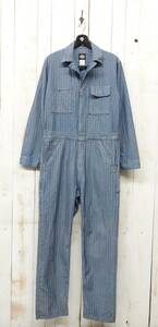 古着卸　VINTAGE US古着 ＊Dickies ディッキ―ズ ＊オールインワン　つなぎ ＊ヘリンボーンストライプ ＊IDEAL ZIPPER ＊MADE IN CHINA 