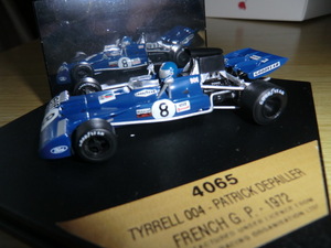 Quartzo4065 1/43 ティレル Tyrrell 004 #8 FRENCH GP 1972 Patrick DEPAILLER