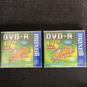 DVD-R 4.7GB нераспечатанный 2 шт. комплект maxell одна сторона single sided