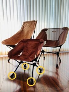 ★新品★ ヘリノックス チェア 保護キャップ 4セット / Helinox チェアツー チェアワン コンフォート