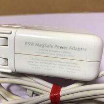 APPLE MacBook Pro 85W Magsafe Power Adapter/A1343/16.5V-18.5V~4.6A MAX /MB604 MB985/6 MB991 MC026 MC118 MC226 MC233/4中古動作品_画像4