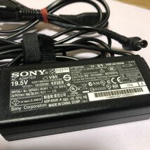 SONY 19.5V 3.3A VGP-AC19V48コネクタ:外径6mm内径4.4mm中古動作品SHA707_画像2