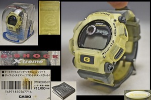 【CASIO カシオ G-SHOCK】X-treme イエロースケルトン DW-9000XS-9T 説明書 ケース付き