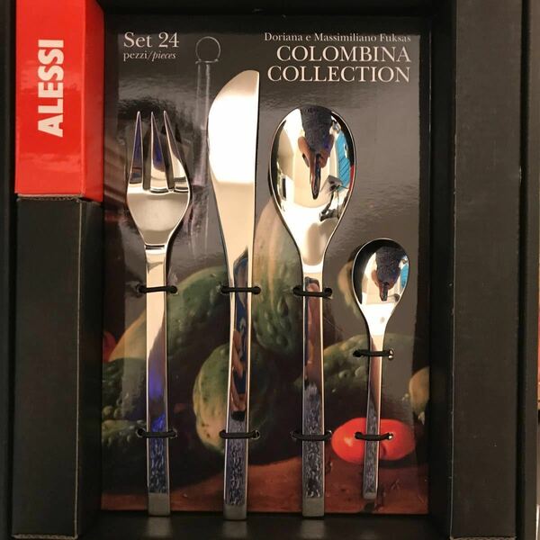 【新品・未使用】Alessi アレッシィ Colombina コロンビーナコレクション カトラリーセット 6名様用