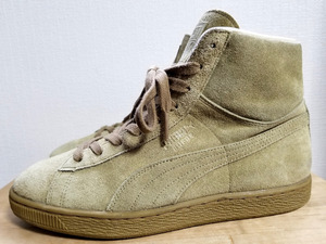  beautiful goods made in Japan limitation PUMA SUEDE HI Puma × Urban Research suede high khaki green US6 half 24,5.MadeInJAPAN