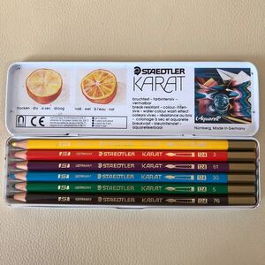 カラト アクェレル水彩色鉛筆　６本セット