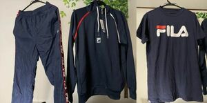 値下げ【新品】FILA TOKYO フィラ ジャージ ウインドブレーカー Tシャツなど まとめてセット FM5160 FM5134 タグ付