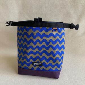 ハンドメイド チョークバッグ 北欧風柄