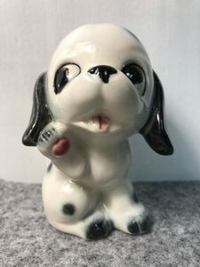 1960s ワンちゃん イヌ 陶器 置物 ビンテージ ミッドセンチュリー