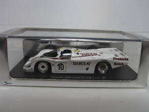 Spark 1/43 Porsche 956 #10 5th LM 1985 KREMER BARCLAY ポルシェ ル・マン クレーマー バークレー S1911