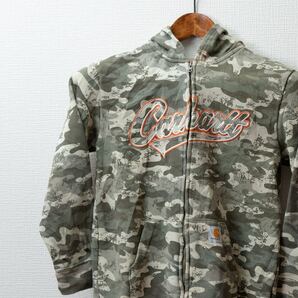 CARHART カーハート パーカー ビックロゴ 迷彩 チャック付き