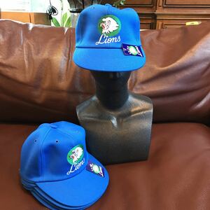 Неиспользованный Seibu Lions Dead Stock Cap S Размер 52-54 см 5 штук Showa Retro