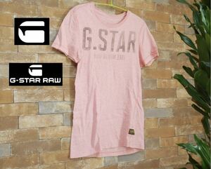 G-STAR RAW ジースター・ロー Ｔシャツ ピンク