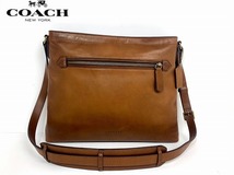 極美品★送料無料★ コーチ メンズ COACH ジップトップ クロスボディ ショルダー バッグ ★ブティックモデル 使用僅か_画像1