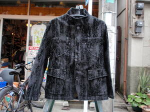 美品！ESNY HOMME（イーエスエヌワイ オム）　黒いデザインジャケット　サイズ48