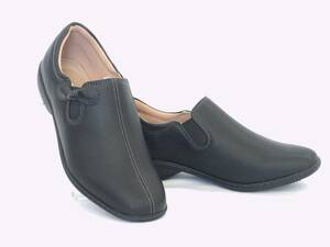 Pansy pansy 4440 24.0cm black slip-on shoes casual shoes light weight 