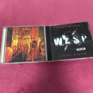 W.A.S.P. ベストCD FIRST BLOOD…LAST CUTS／ライヴ　ベスト　2枚セット