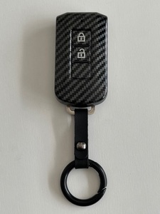  Mitsubishi Lancer Evolution Nissan Roox etc. full cover type 2 button carbon style key case lightness rigidity hardness Impact-proof .kala navigation attaching 