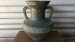 中国 中国美術 古美術 花瓶 青銅製 古い？高さ27.5cm 
