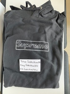 【新品】 Supreme　シュプリーム　Hoodie　パーカー　Kaws　chalk Box Logo　 ブラック　黒　XL　希少 