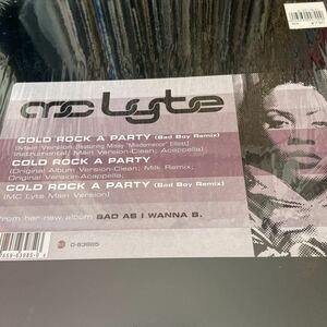 MC Lyte / Cold Rock A Party オリジナル盤 12インチ キャッチー　大ネタDIANA ROSS / UPSIDE DOWN使い　レコード　バイナル
