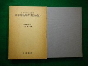 ■日本博物学年表(初版)　白井光太郎　上野益三解題 　科学書院　昭和57年第2刷■F3IM2021022604■