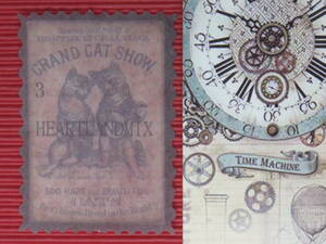 □■□42024-HS□■□[FLAKE-STICKER] ヴィンテージSTAMP_RETRO MODERN TIMES