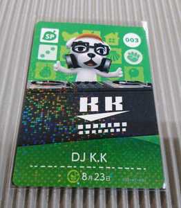 どうぶつの森 amiiboカード ★DJ K.K No.003★〈未使用・美品〉