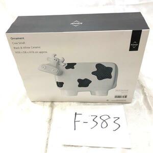 Premier Housewares Ornament Cow Small Black&White Ceramic 牛 装飾品 置物 オブジェ インテリア おしゃれ W26xD8xH19 cm F-383