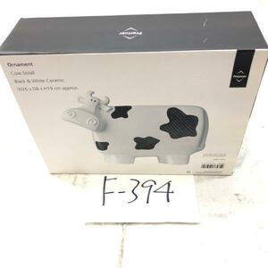 Premier Housewares Ornament Cow Small Black&White Ceramic 牛 装飾品 置物 オブジェ インテリア おしゃれ W26xD8xH19 cm F-394