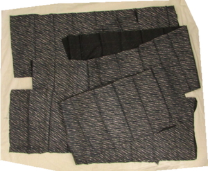 古布 はぎれ 斜め変形縞