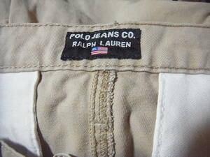 ★POLO RALPH LAUREN POLO JEANS CO’ ポロ ジーンス ラルフローレン ブッシュ カーゴパンツ初期タグ美品W30XL30新品購入★