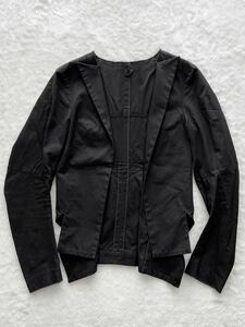 Yohji Yamamoto size1 ブラック ジャケット 立体裁断 黒 レディース ヨウジヤマモト