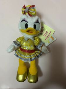 デイジー　ぬいぐるみバッジ　(大) 23cm 金コス　ハピネスイズヒア・ファイナル　ディズニーランド　TDL・TDR