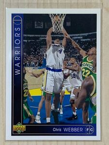 NBA Trading Card Chris Webber RC Rookie Card Upper Deck 93-94 90年代 クリスウェバー ルーキーカード Fav5 Golden State Warriors
