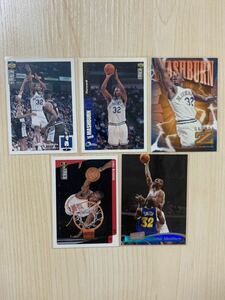 NBA Trading Card Jamal Mashburn Set of 5 Upper Deck Topps Sky Box 94-98 ジャマール マッシュバーン90年代 Miami Heat Dallas Mavs
