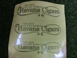 *Havana Cigars/ sticker / seal /3 sheets / rare *6.5×20*