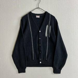 【ブラック】USA製 50s McGREGOR カーディガン / M ウール ニット セーター アメリカ製 ビンテージ 40s 60s 70s 黒 レア 希少 sale