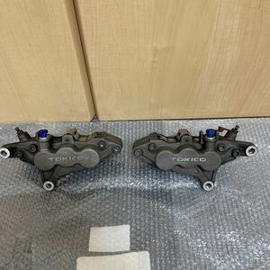  used Kawasaki ZRX1200 original Tokico front brake calipers left right set GSF1200 GSX1300 ZX12R ZRX1100 BREMBO NISSIN