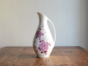アンティーク花器 オブジェ ヴィンテージ デザイン 陶器 フラワーベース（H16cm） 華道 花瓶 生け花 ポット
