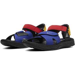 28cm Nike ACG air te shoe tsuCT3303-400 black / red / blue / yellow ACG AIR DESCHUTZ sandals reissue 