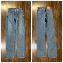 メンズ パンツ カッコいい色落ち ♪ Levi's 519 リーバイス デニム ジーンズ インディゴ 小さい サイズ FC487TC/ W29_画像3